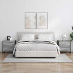 vidaXL Table de chevet Gris Sonoma 50 x 39 5 x 50 cm Bois d'ingénierie