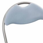 vidaXL Chaise pliante 8 pc Simili cuir Gris 48 x 43 5 x 81 cm
