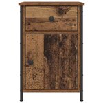 vidaXL Cabinet de chevet Bois ancien 40 x 42 x 60 cm Bois d'ingénierie