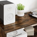 vidaXL Meuble TV Chêne fumé 100 x 30 x 40 cm Bois d'ingénierie