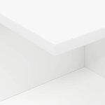 vidaXL Table de chevet 2 Pièces Blanc 40 x 30 x 25 cm Bois d'ingénierie
