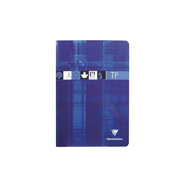 Clairefontaine 1 Cahier travaux pratiques piqûre, A4, séyès couleur aleatoire