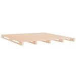 vidaXL Lit de palette 180x200 cm bois de pin massif très grand