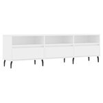 vidaXL Meuble TV blanc 150x30x44 5 cm bois d'ingénierie