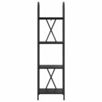 vidaXL Étagère Chêne noir 40 x 30 x 146 cm Bois d'ingénierie