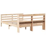 vidaXL Cadre de lit avec tête de lit sans matelas 160x200 cm
