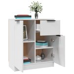 vidaXL Buffet Blanc 60x30x70 cm Bois d'ingénierie