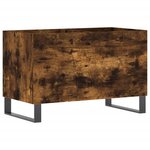 vidaXL Armoire à disques chêne fumé 74 5x38x48 cm bois d'ingénierie