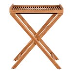 Table à plateau en teck naturel 60 x 40 x 70 cm