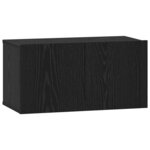 vidaXL Ensemble meuble TV avec tiroir Chêne noir Bois d'ingénierie