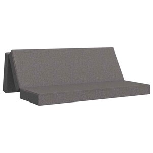 vidaXL Canapé-lit pliable 200 x 67 x 45 cm Gris clair