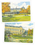 Lot de 6 cartes postales - Hiver - Squares et Jardins de Paris