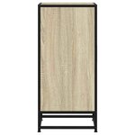 vidaXL Buffet chêne sonoma 35 5x35x76 cm bois d'ingénierie et métal