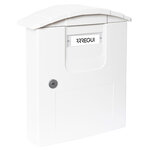Boîte aux lettres en plastique Costa E5301 Robuste Anticorrosion Blanc