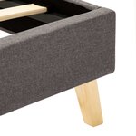 Vidaxl cadre de lit taupe tissu 180 x 200 cm