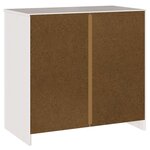 vidaXL Buffet Blanc 79 x 43 x 75 5 cm Bois de pin massif