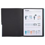 Trieur Agrafé Avec Élastiques Intérieur Noir 12 Compartiments - A4 - Vert - X 10 - Exacompta