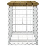 vidaXL Banc de jardin design gabion 63x31 5x42 cm bois de pin imprégné