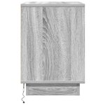 vidaXL Cabinet de chevet avec tiroir 2 Pièces Gris 50 x 34 5 x 50 cm.