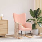 vidaXL Fauteuil relaxant Rose 61 x 78 x 98 cm tissu