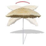 vidaXL Parasol de plage inclinable style Hawaii