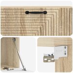 vidaXL Meuble TV mural Chêne Sonoma 98 x 31 x 30 cm Bois d'ingénierie