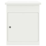 vidaXL Boîte de dépôt de colis Blanc 44 x 35 x 59 cm Acier