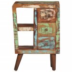 vidaXL Buffet 55x30x80 cm bois massif de récupération