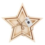 2 plateaux en bois étoile