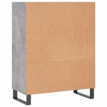 vidaXL Armoire à étagères gris béton 69 5x32 5x90 cm bois d'ingénierie