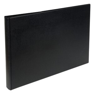 Classeur Rembordé Pvc Dos Rond 4 Anneaux 30mm - A3 Horizontal - Noir - Exacompta