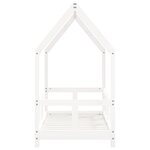 vidaXL Cadre de lit pour enfant blanc 70x140 cm bois de pin massif