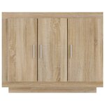 vidaXL Buffet Chêne sonoma 92x35x75 cm Bois d'ingénierie