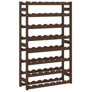vidaXL Casier à bouteilles pour 56 bouteilles marron bois pin solide