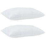 vidaXL Oreillers 2 Pièces Blanc 40 x 60 cm 85gsm 100  polyester
