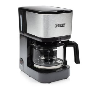 Princess Machine à café à filtre Compact 8 600 W 0 75L Noir et argenté