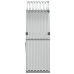 vidaXL Porte-bûches argenté 120x45x140 cm acier galvanisé