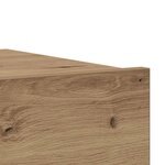 vidaXL Meuble TV avec éclairages LED chêne artisanal 60x35x15 5 cm