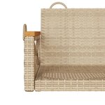 vidaXL Balancelle beige 109x62x40 cm résine tressée