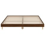 vidaXL Cadre de lit sans matelas chêne marron 150x200 cm
