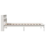 vidaXL Lit bibliothèque sans matelas blanc 100x200 cm bois pin massif