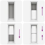 vidaXL Store plissé anthracite 40x100 cm largeur du tissu 39 4 cm