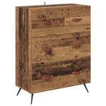vidaXL Commode Bois ancien 69 5 x 34 x 90 cm Bois d’ingénierie