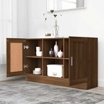 vidaXL Buffet Chêne marron 120x30 5x70 cm Bois d'ingénierie