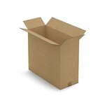 Caisse carton brune pour produit plat simple cannelure raja 60x25x50 cm (lot de 10)