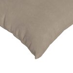 vidaXL Coussins de canapé 2 Pièces Taupe 50 x 30 cm tissu