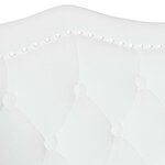 vidaXL Banc Chesterfield Blanc 120 5 x 65 x 75 cm Cuir synthétique
