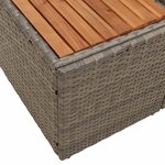 vidaXL Canapé de jardin Gris 184 x 62 x 85cm polyrotin