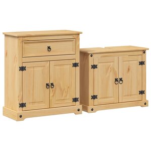 vidaXL Ensemble de meubles salle de bain 2 Pièces Corona bois pin massif