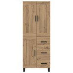 vidaXL Haut Armoire avec tiroir Chêne artisanal 69 5 x 34 x 180 cm